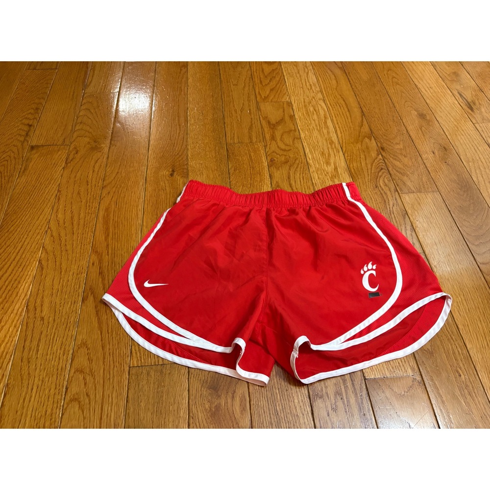 Nike Cincinnati Bearcats Dri-FIT Tempo Running Shorts Red Womens Small S